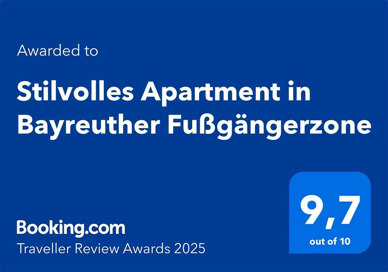 Stilvolles Apartment In Bayreuther Fussgaengerzone